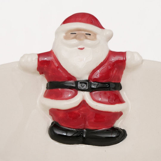 Artekko Weihnachtlich Schale Keramik Weiß D12cm.