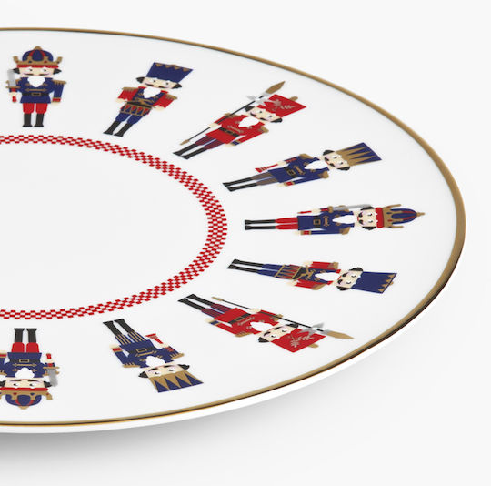 Ionia Ornament de masă de Crăciun Platou De porțelan D32cm.