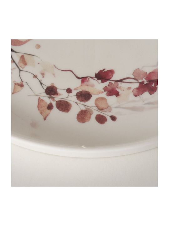 MSA Christmas Platter Porcelain Brown L26xW22xD26cm.