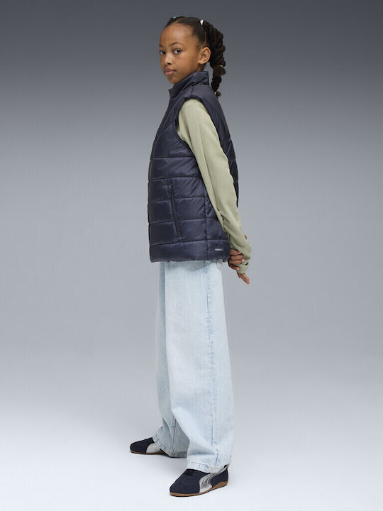 Kids' Sports Jacket Sleeveless Navy Blue