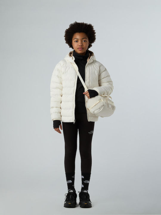 Kids' Sports Jacket Double Sided with Hood White