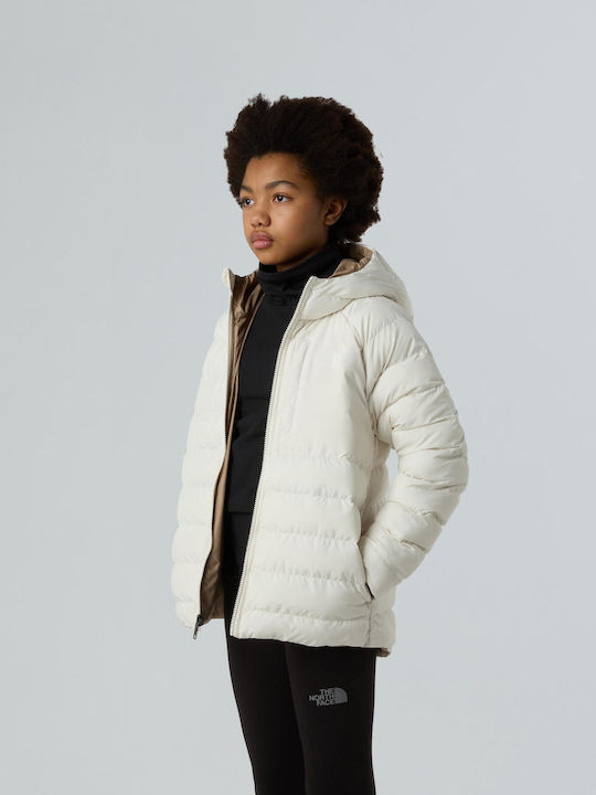 Kids' Sports Jacket Double Sided with Hood White