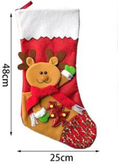 Spring Spring Christmas Items 24w16abc Height 48cm Width 25cm Christmas Stocking Deer