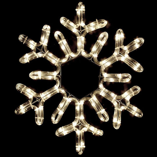 Aca De Crăciun Tub de lumină în Formă Fulg Albă Snowflake