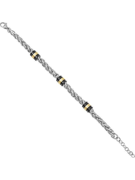 Police Ανδρικό Βραχιόλι από Ασήμι 21.5cm