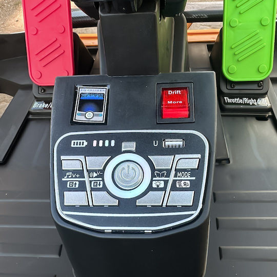 F1 Go Kart Cu Un Loc Cu Telecomandă 24 Volt Alb Pentru 3+ Ani