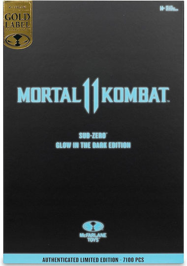 Mcfarlane Toys Mortal Kombat Mortal Kombat Gold Label Glow In The Dark Edition Sub-zero By Todd Mcfarlane Фигура За Действие 18см