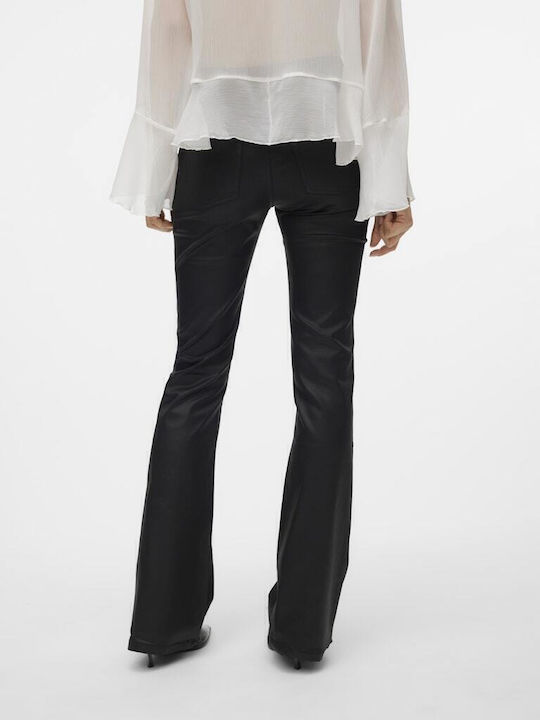 Damenjeans Schlaghose Mittelhohe Taille Black
