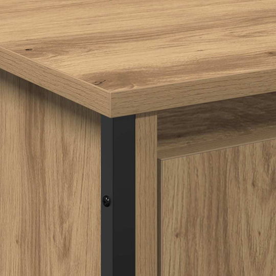 vidaXL Шкаф без Мивка Д91xШ35xВ60см Oak
