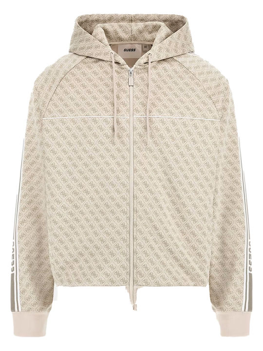 Sweatshirt with Hood Beige