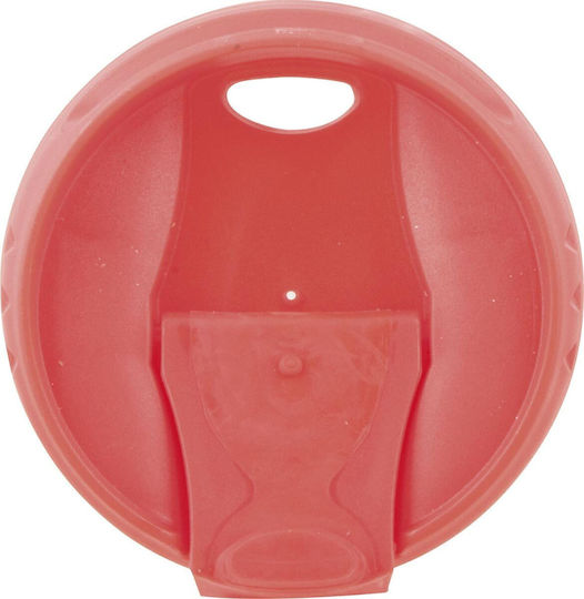 Escape Cup-Thermos (Plastic interior) Glass Thermos Stainless Steel 475ml Red with Mouthpiece