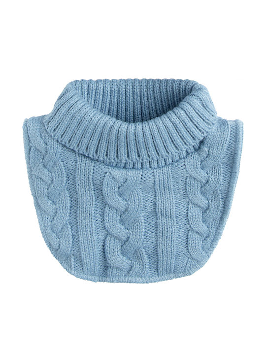Kids Beanie Set with Gloves Knitted Blue 3pcs
