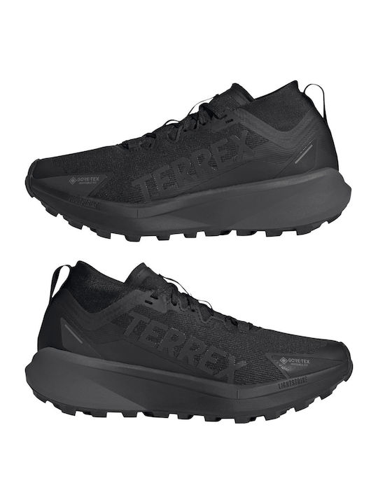 Terrex Agravic Gtx Sport Shoes Trail Running Waterproof with Gore-Tex Membrane Core Black