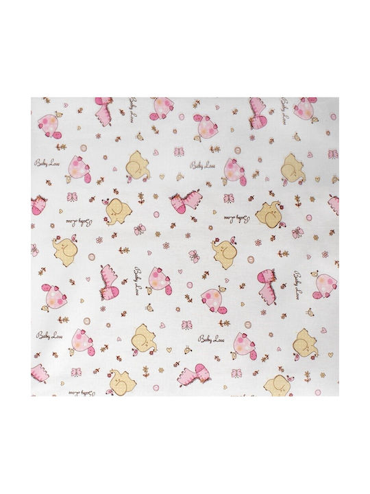 Dimcol Σετ Μονά White-pink 160x240cm