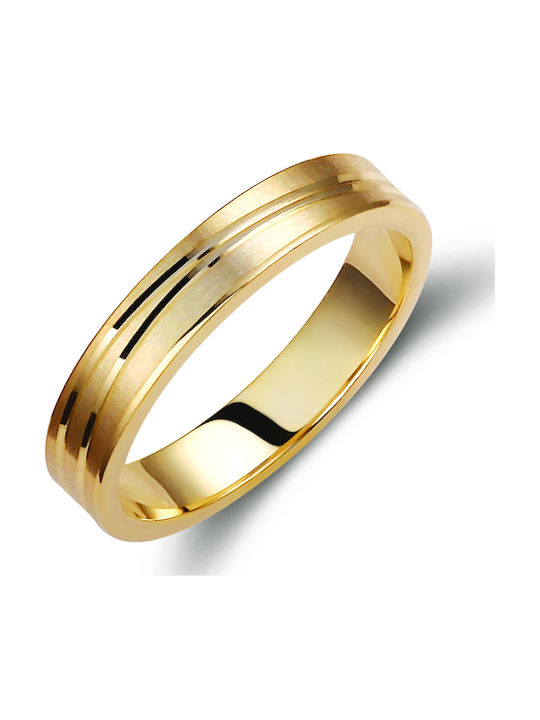 Valauro Wedding Rings Gold 9K – Thickness 4.00mm