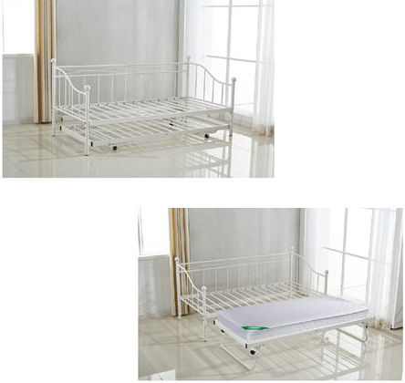 Marin Daybed Kinderbett Metall Weiß Für Matratze 90x190cm