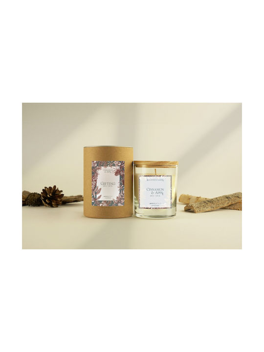 Ambientair Aromatic Taper Candle with Cinnamon & Apple Scent 200g