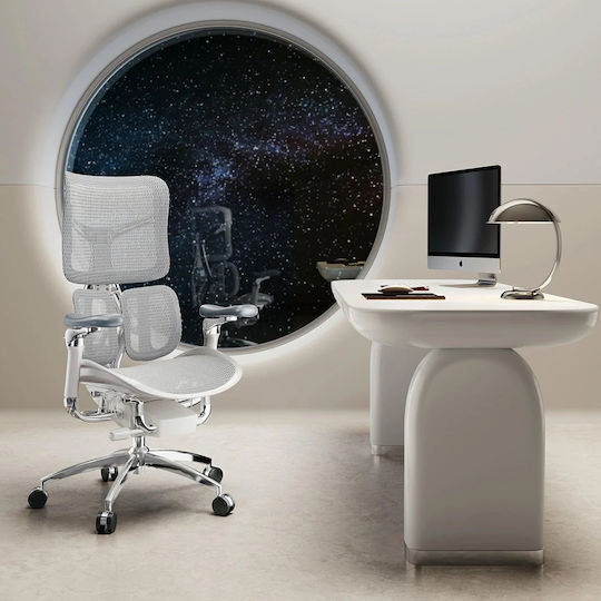 Sihoo Doro S300 Office Chair with Adjustable Arms Off White