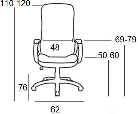 Zita Plus A9947 Scaun De Birou De Director Cu Brațe Reglabile Negre