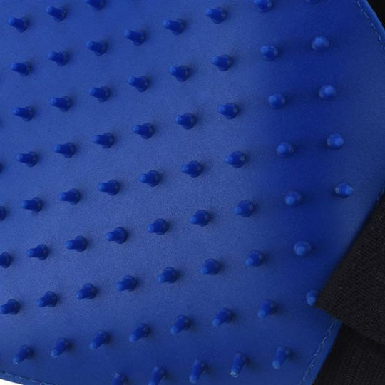 Excellent Houseware Mănușă Mare Pentru Câini Pentru Îndepărtarea Părului Albastră