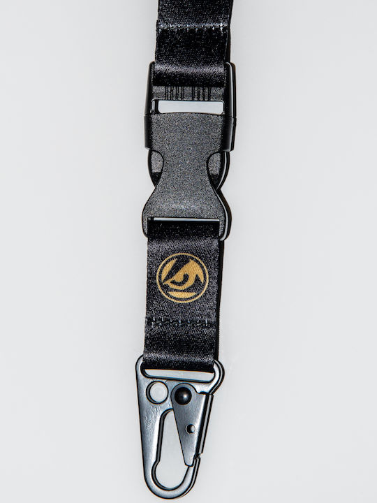 Keychain Neck Strap Badboy Logo Safebreak 50 Cm Black Gold