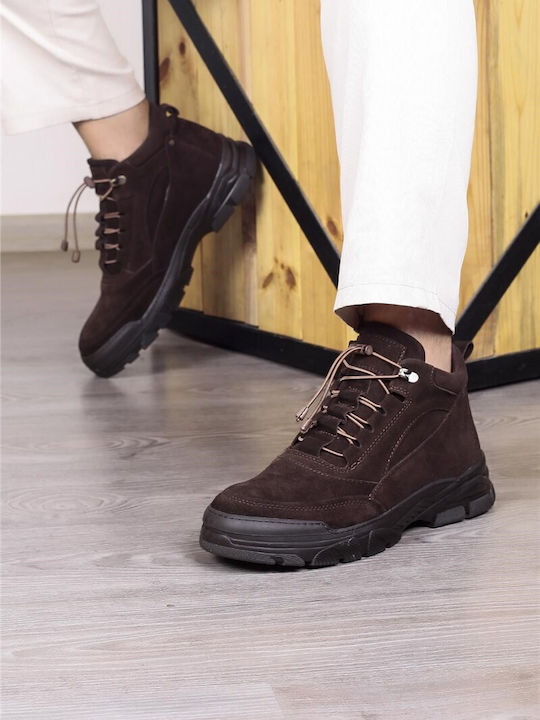 Wildleder Braun Herrenstiefel