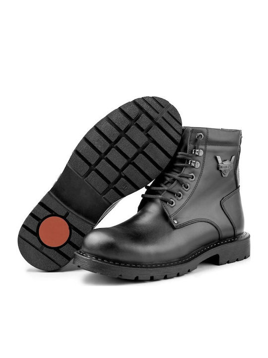 Ducavelli Leather Black Men's Boots