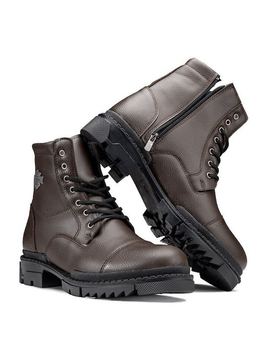 Piele Negru Ghete barbati