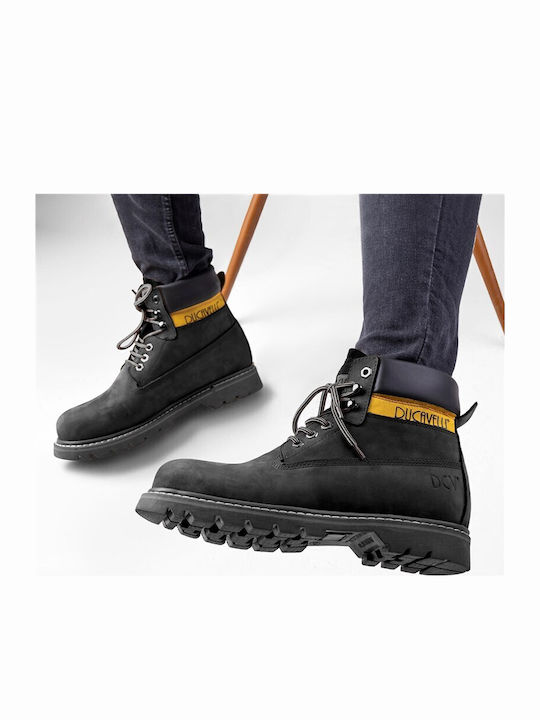 Leather Black Men's Boots