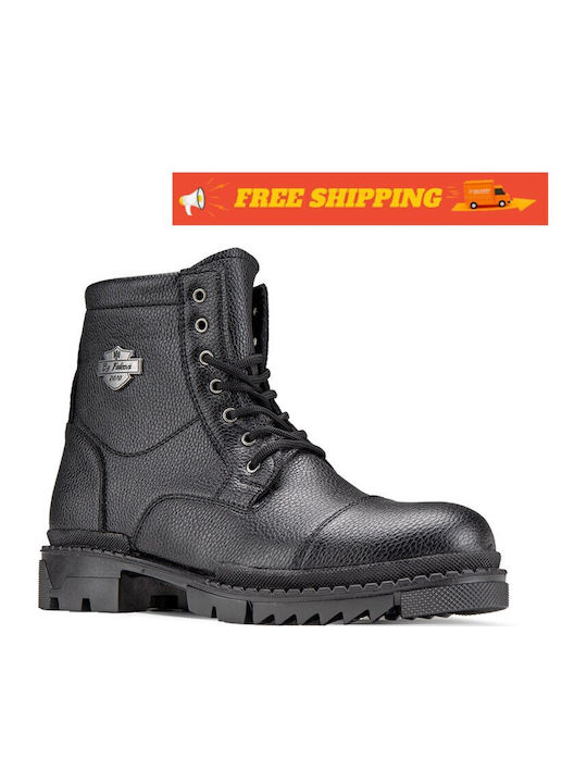 Leather Black Men's Boots