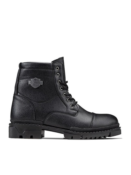 Leather Black Men's Boots