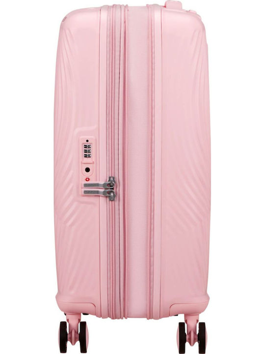 American Tourister Mickey Παιδική Βαλίτσα Ταξιδίου Καμπίνας Σκληρή Pastel Pink με 4 Ρόδες Ύψους 55εκ.