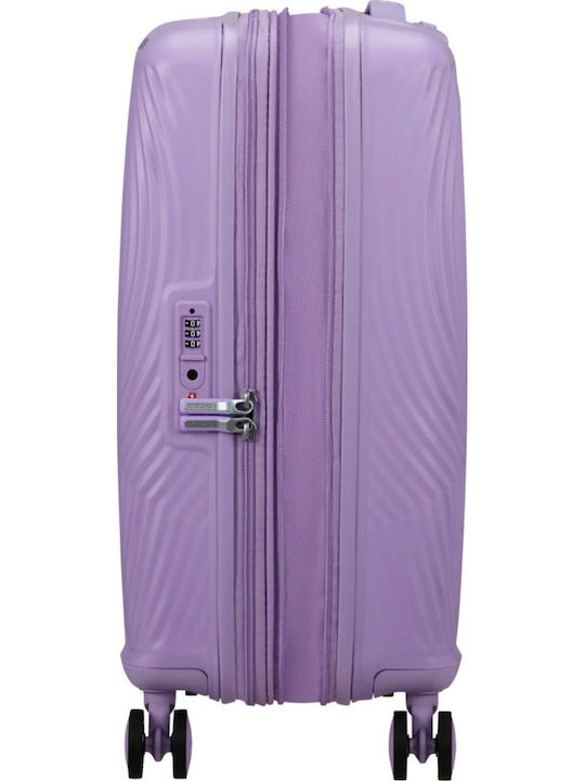 American Tourister Mickey Kids Cabin Hard Suitcase Soft Lilac with 4 Wheels Height 55cm