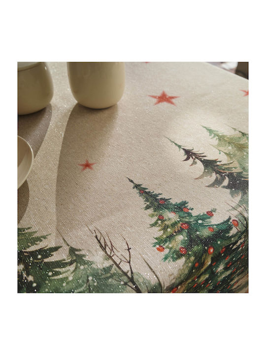 Gofis Home Christmas Tablecloth Fabric L135xW135cm.