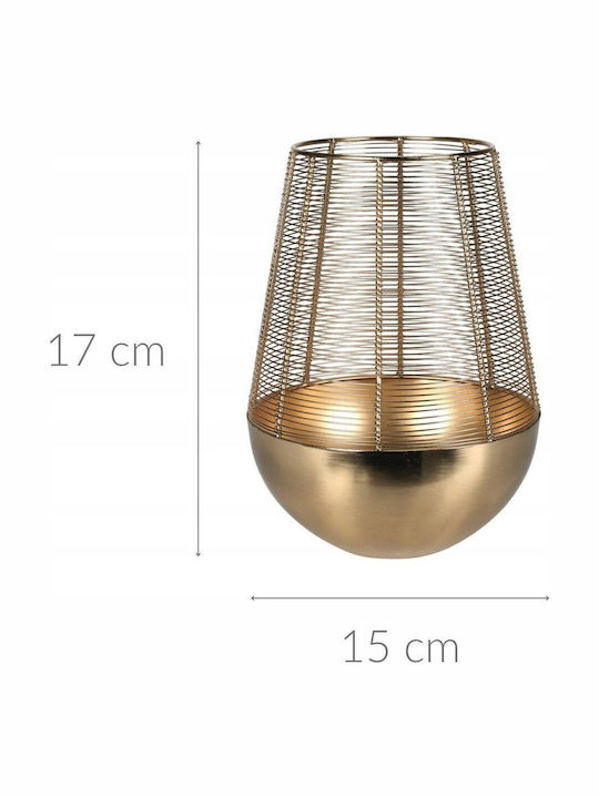 Home&Styling Collection Χριστоулгенски свещи и свещници Метален Lattern Златист