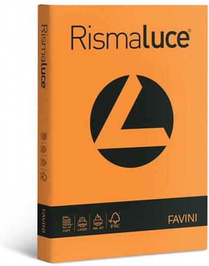 Favini 200 Foaie Rismaluce 140g/m2 Portocaliu 56 29,7x42 A3
