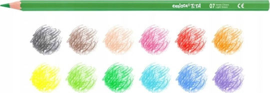 Carioca Tita Triangular Farbstift-Set 3mm 12Stück Packung von 1 Verpackungen