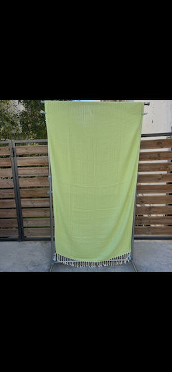 Pestemal Beach Towel Cotton Green 180x100cm.