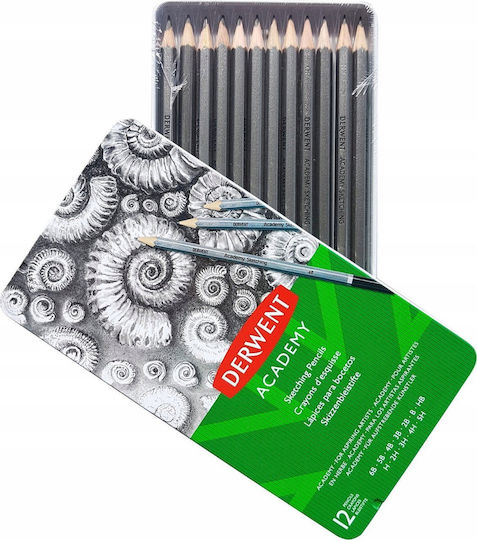 Derwent Academy Sketching Tin 12 Pcs 605062