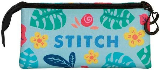 Disney Stitch Pencil Case with 3 Compartments