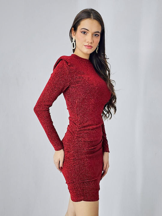 Mini Abendkleid mit Transparenz Red