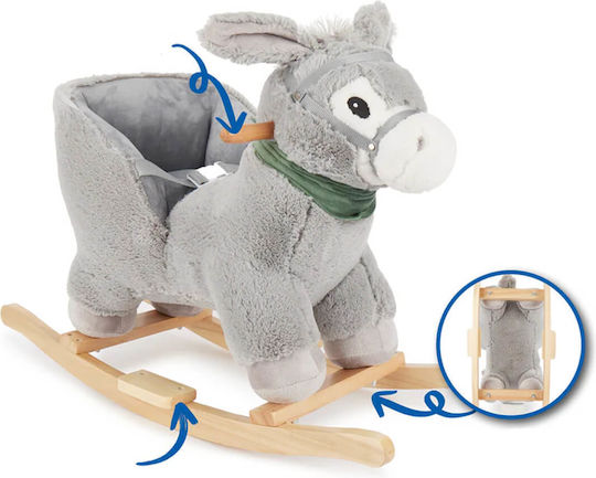 Bieco Schaukelspielzeug Esel Gray