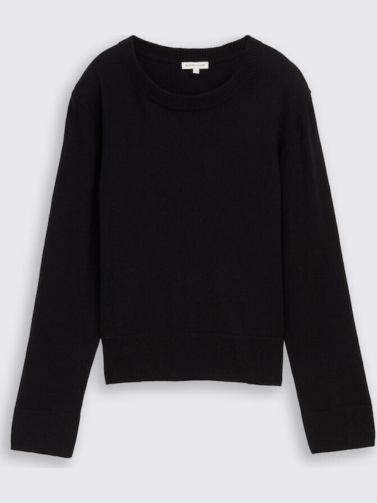 Damen Baumwollpullover Schwarz