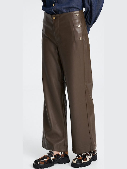 Dama Tesatura Pantaloni Brown