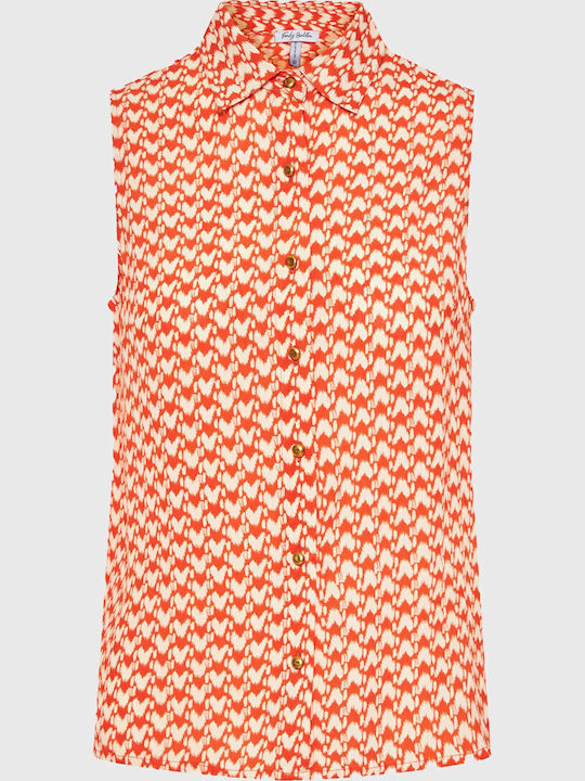 Women's Long Sleeve Shirt Orange