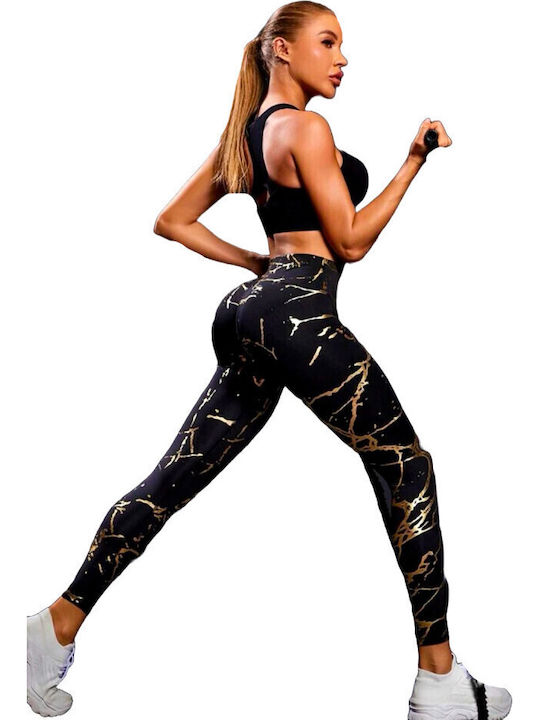 Training Γυναικείο Κολάν Metallic Gold