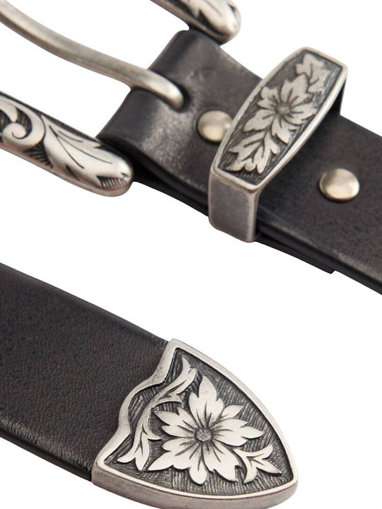 Herren Gürtel Leder Schwarz