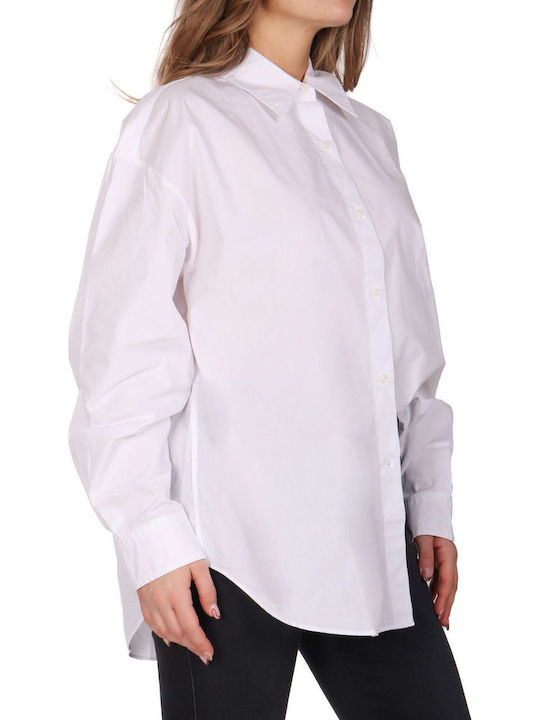 Women's Long Sleeve Shirt White - Purple - Orange