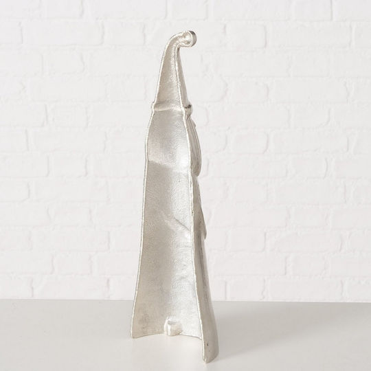 Dekorativer Weihnachtsmann Silber 28cm