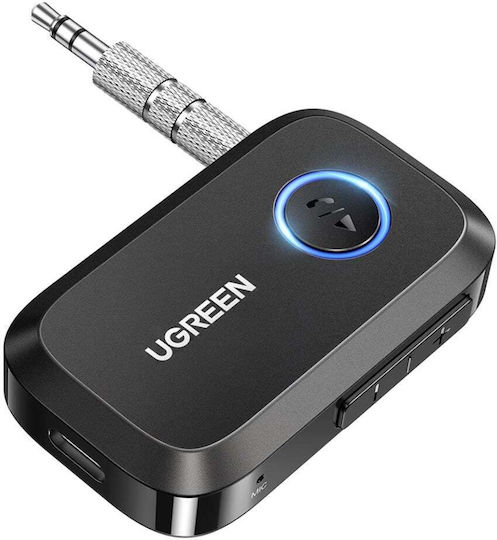Bluetooth 5.3 Аудио Адаптер Ugreen Cm596 3.5mm Жак Вграден Микрофон EDR Съвместим За Кола Черен